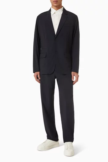 Zip Pocket Blazer in Stretch Nylon