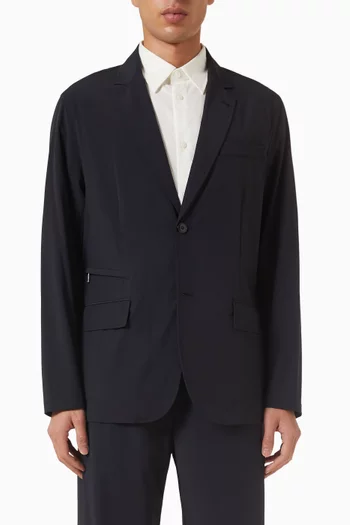 Zip Pocket Blazer in Stretch Nylon