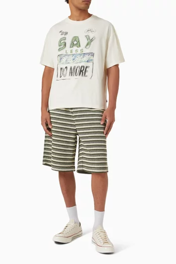 Say Less Do More T-shirt in Cotton