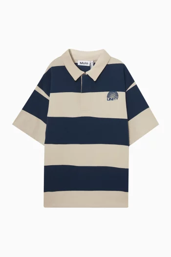 Rainer Striped Polo Shirt in Organic Cotton