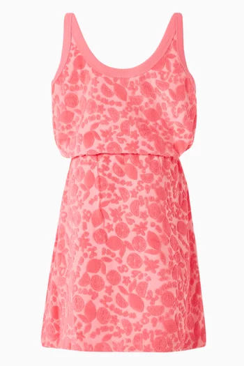 Camden Citrus-print Dress in Cotton-terry