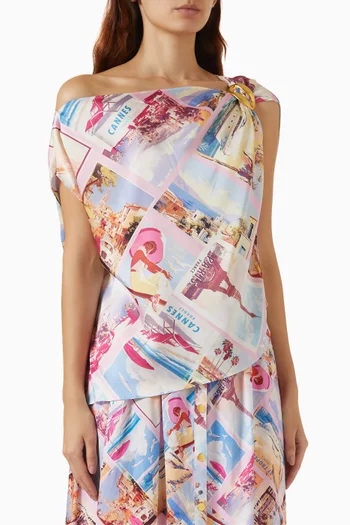 Driselle Scarf Top