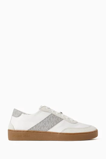 سنيكرز كيسي جلد وقنب بشعار الماركة