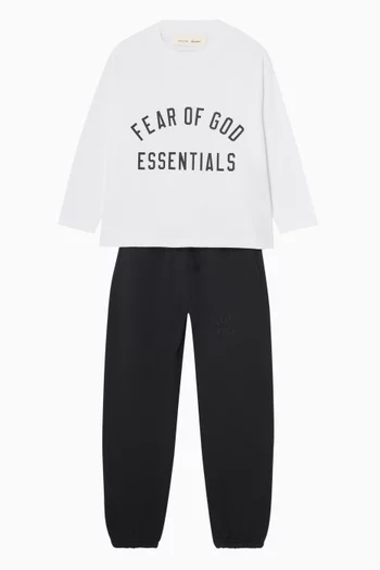 Logo Long-sleeve T-shirt in Cotton