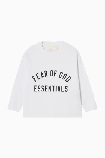 Logo Long-sleeve T-shirt in Cotton