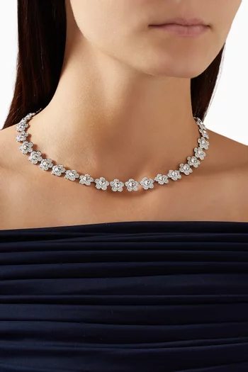 Angelic Necklace in Rhodium-plated Metal