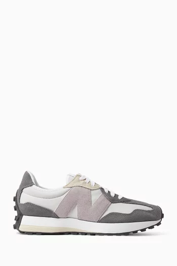 327 Logo Sneakers in Mesh & Suede