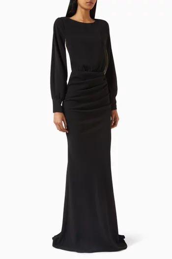 Draped Maxi Dress