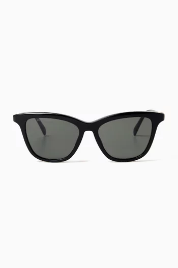 Cat-eye Sunglasses in Recycled Acetate