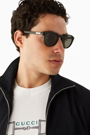 Oval Sunglasses in Acetate