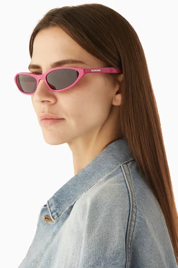 Neo Oval 2.0 Sunglasses in Recycled Acetate