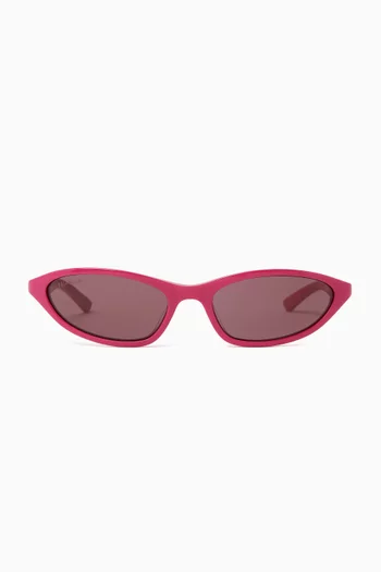 Neo Oval 2.0 Sunglasses in Recycled Acetate