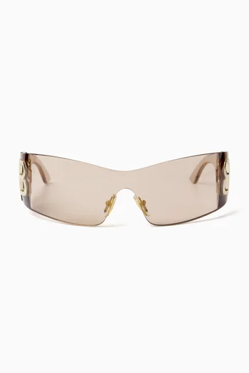 Bossy Mask Sunglasses in Injected Nylon
