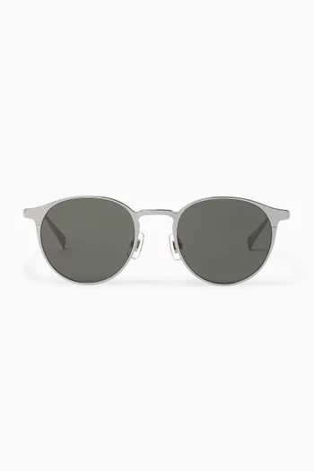 Round Sunglasses in Titanium