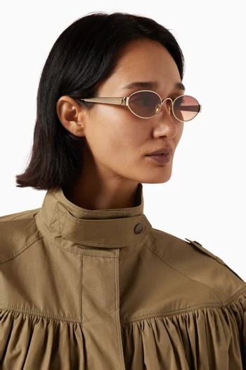 Oval Sunglasses in Acetate