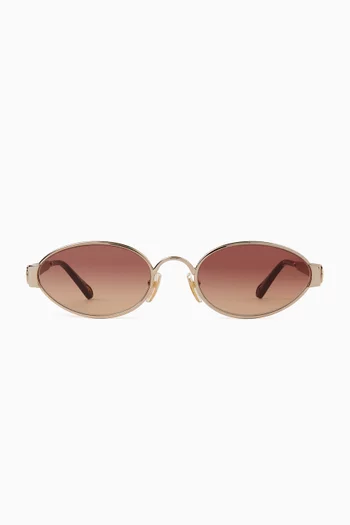 Oval Sunglasses in Acetate