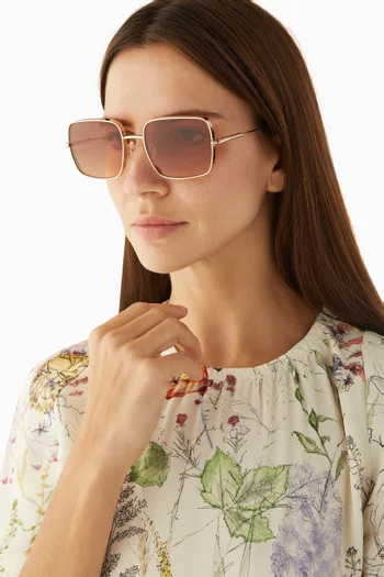 Square Sunglasses in Metal