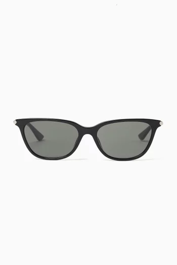 Cat-eye Sunglasses in Recycled Acetate