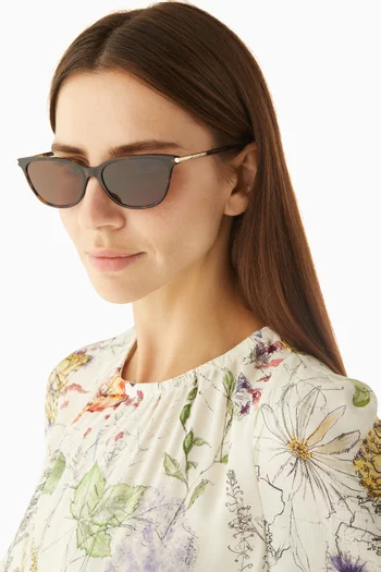 Cat-eye Sunglasses in Recycled Acetate