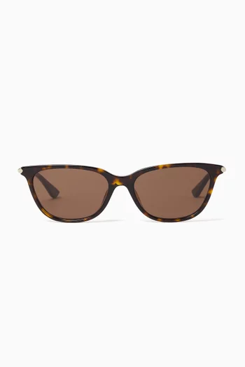 Cat-eye Sunglasses in Recycled Acetate