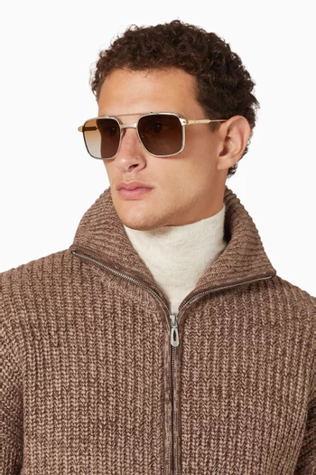 Aviator Sunglasses in Metal