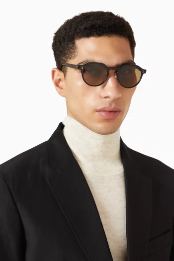 Round Sunglasses in Acetate