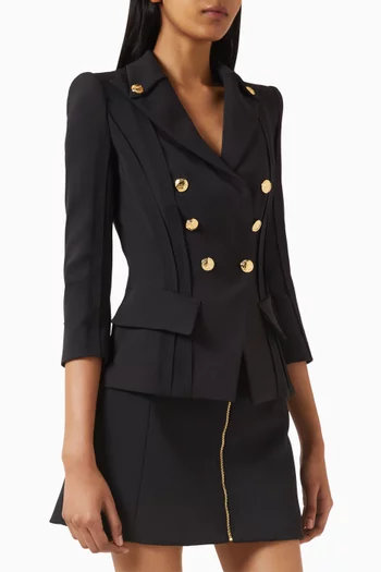 Double-breasted Blazer in Crepe