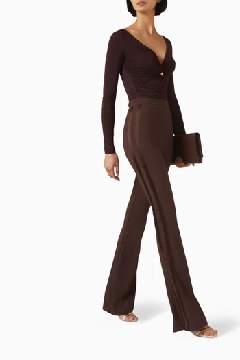 Bootcut Pants in Crepe