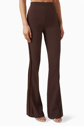 Bootcut Pants in Crepe