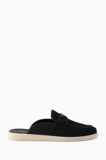 Logo Mules in Suede