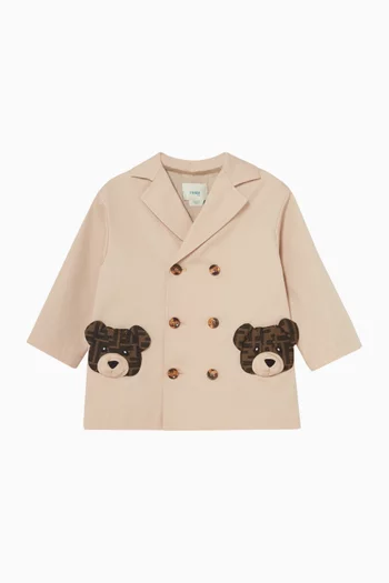 Bear Button-Jacket in Cotton