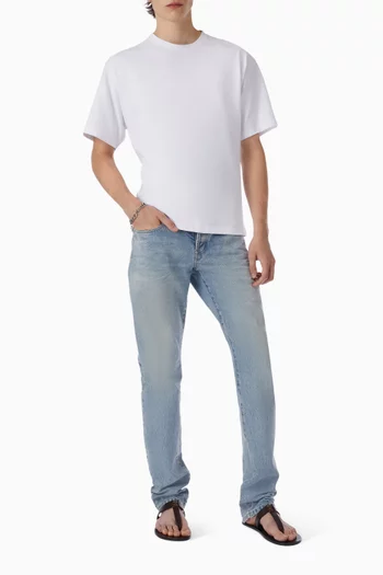 Slim Low-rise Jeans in Denim