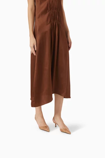 Slingback 55 Pumps in Woven Leather