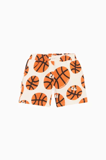 شورت بطبعة كرة سلة جيرسيه