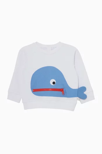 Whale-print Sweatshirt