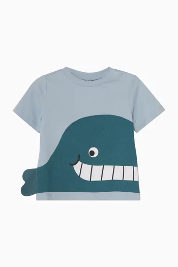 Whale-print T-shirt