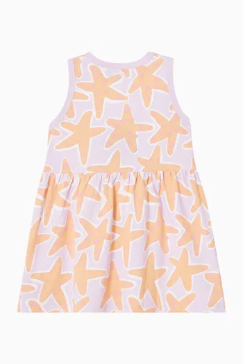 Starfish Printed Dress in Cotton