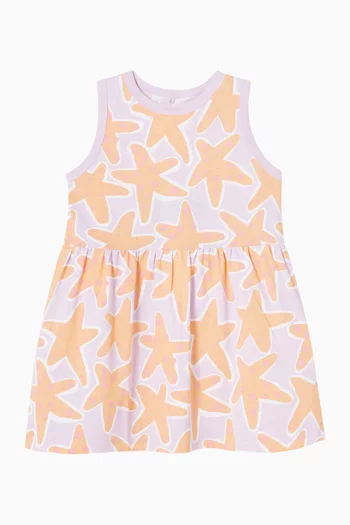 Starfish Printed Dress in Cotton