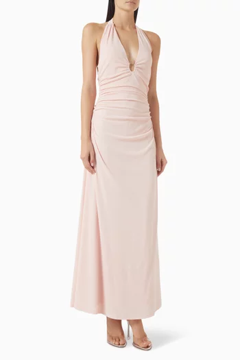 Amelia Halter Midi Dress