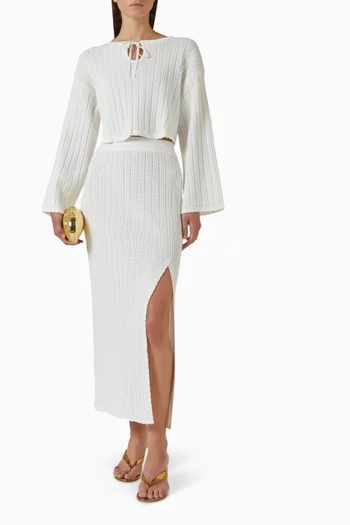 Bellini Cropped Top in Knit