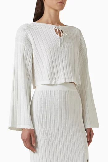 Bellini Cropped Top in Knit