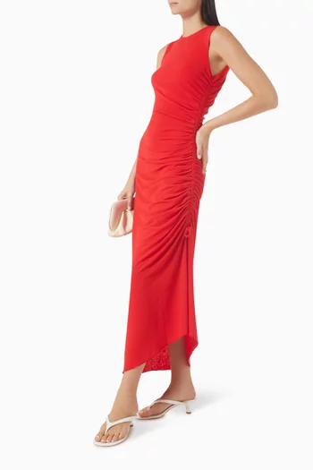 Rosa Drawstring Midi Dress