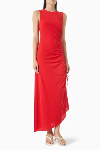 Rosa Drawstring Midi Dress