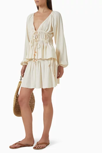 Estelle Mini Skirt in Viscose-blend