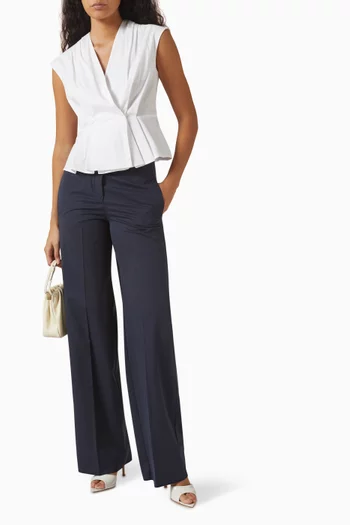 Tailored Pants in Cotton-gabardine