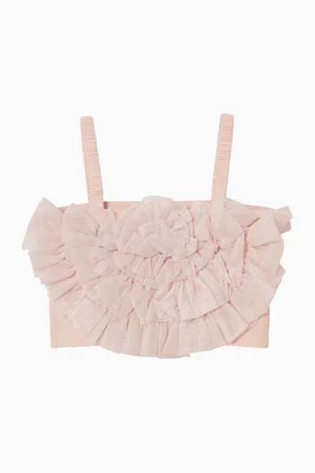Rosetta Sparkle Top in Tulle