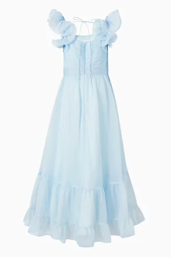 Ruffle Gown in Chiffon