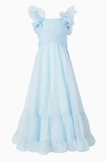 Ruffle Gown in Chiffon