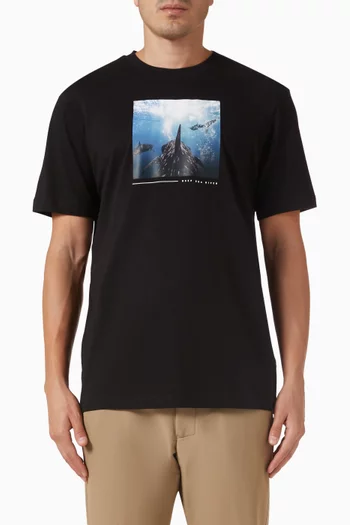 Logo-print T-shirt in Cotton-jersey