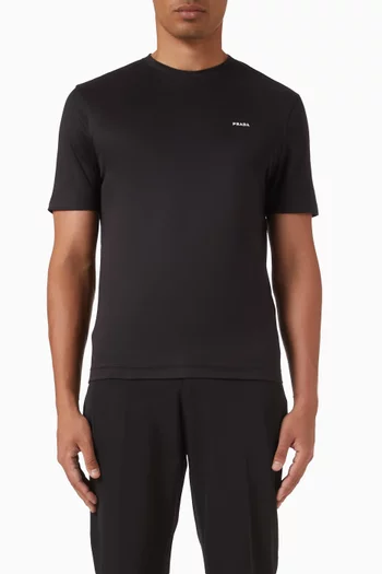Logo Slim-fit T-shirt in Cotton
